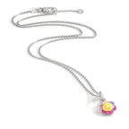 Chaînette avec pendentif Argent Rhodié 36 cm
