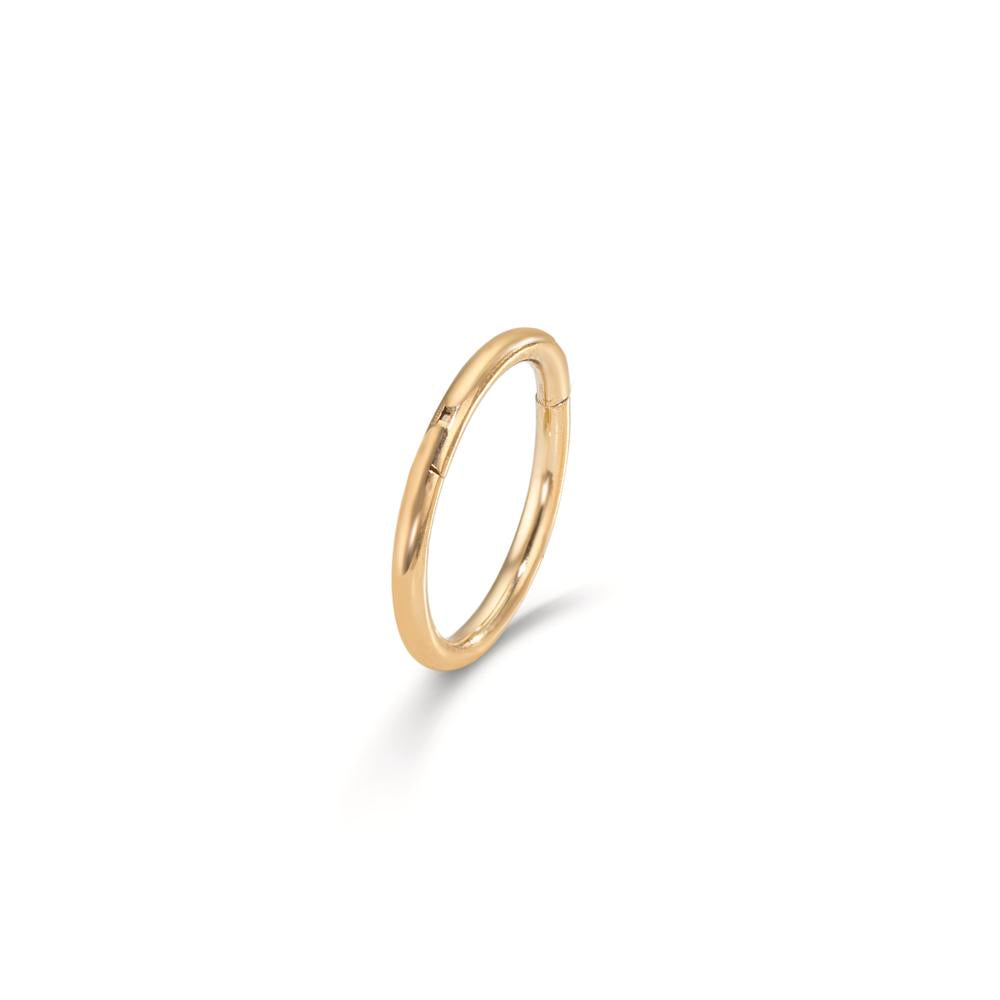 Piercing Acier chirurgical jaune PVD Ø10 mm