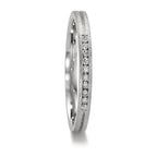 Alliance Platine 950 Diamant 0.075 ct, 10 Pierres, w-si