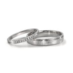 Alliance Platine 950 Diamant 0.075 ct, 10 Pierres, w-si