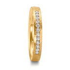 Alliance Or jaune 18K Diamant 0.18 ct, 12 Pierres, w-si