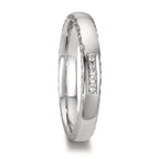 Alliance Platine 950 Diamant 0.02 ct, 5 Pierres, w-si