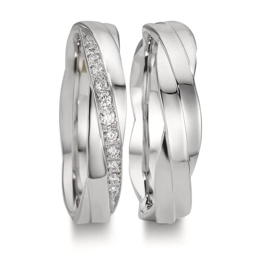Alliance Or blanc 18K