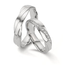 Alliance Or blanc 18K