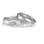 Alliance Or blanc 18K