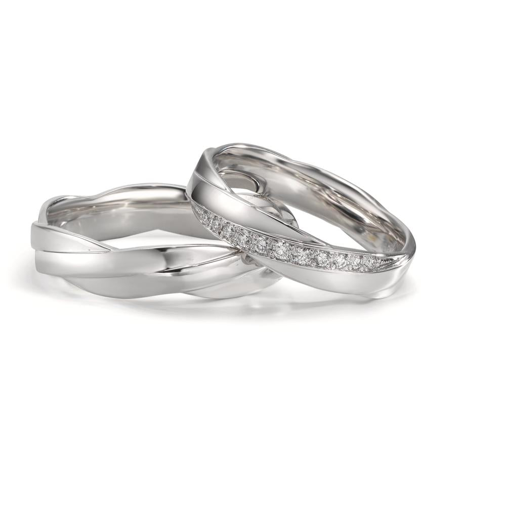 Alliance Or blanc 18K