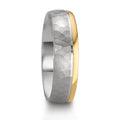 Alliance Argent, Or rose 14K Bicolore