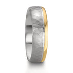 Alliance Argent, Or rose 14K Bicolore