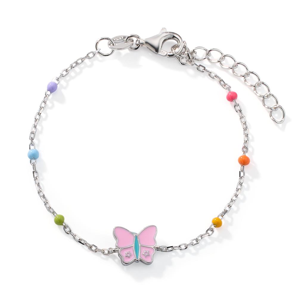 Bracelet Argent Rhodié Papillon 16-19 cm