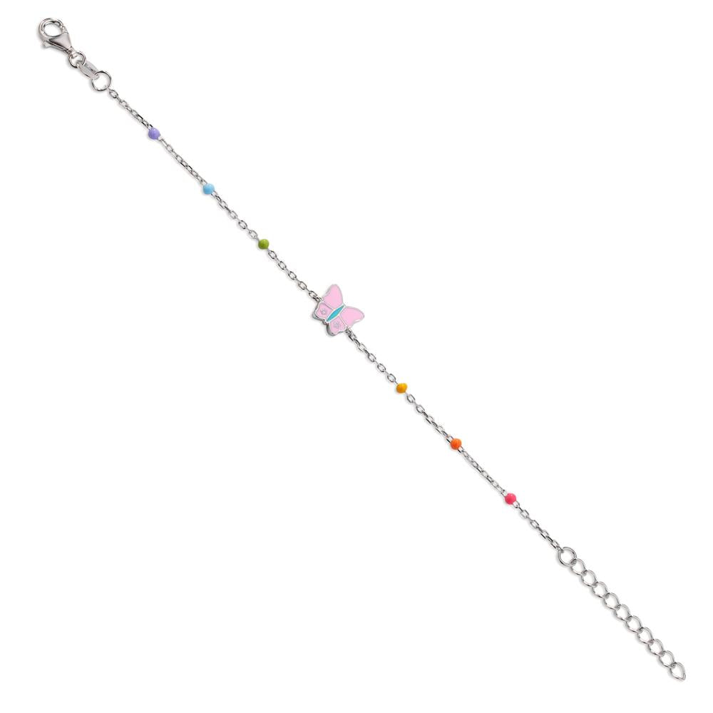 Bracelet Argent Rhodié Papillon 16-19 cm