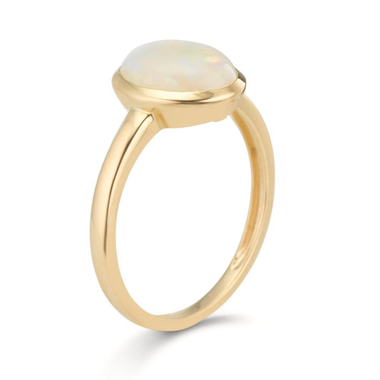 Bague Or jaune 9K Opale