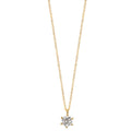 Collier Or jaune 18K Diamant 0.25 ct, w-si 42-45 cm
