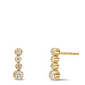 Pendant d'oreilles Or jaune 18K Diamant 0.27 ct, 8 Pierres, w-si