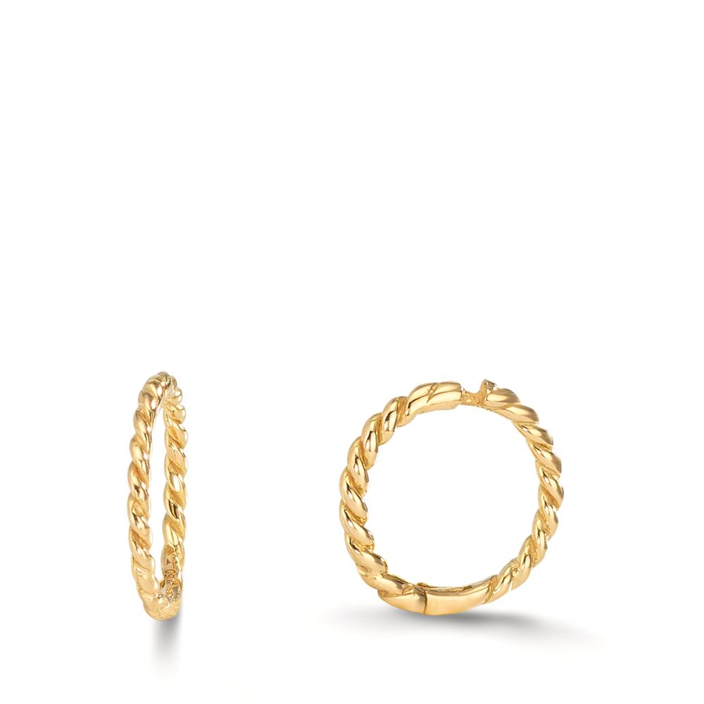 Créoles à charnières Or jaune 18K