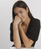 Bracelet Argent Zircone Rhodié Coeur