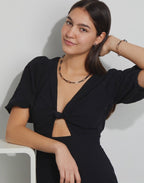 Pendant d'oreilles Acier inoxydable, Carbone rosé PVD