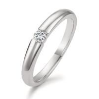 Bague solitaire Or blanc 750/18 ct.