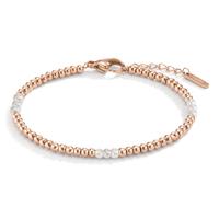 Bracelet Acier inoxydable rosé PVD perle de culture 17-19 cm Ø3 mm-595308